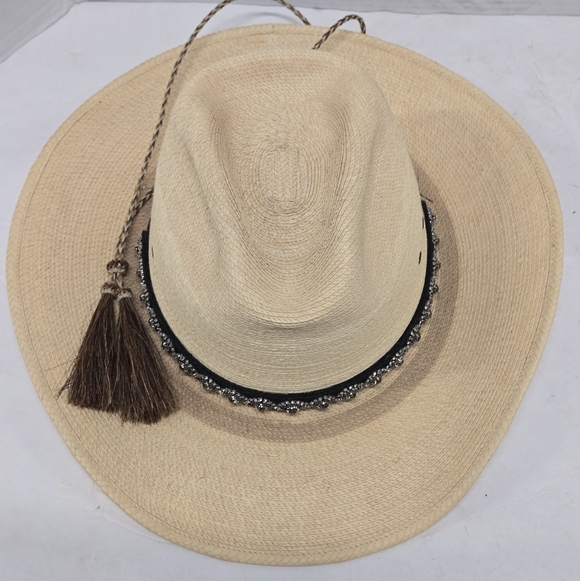 Sun Body Hat Houston Texas Handcrafted Palm Straw Havana Hat 7 1/8‎ ( 57 ) main image 12